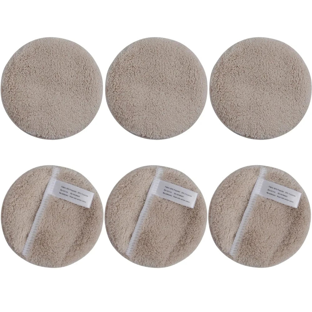 SNACC BEAUTY Cleaning pads cream / 10x10cm / CHINA|6pcs Microfiber Reusable Makeup Remover Pads & Cleansing Gloves - 6-Piece Set