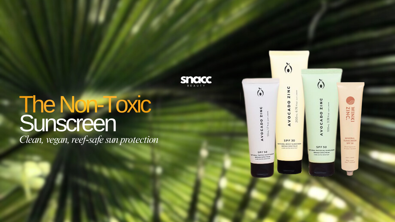 Non-Toxic Sunscreen, Thoughtfully Selected and Sold at SNACC