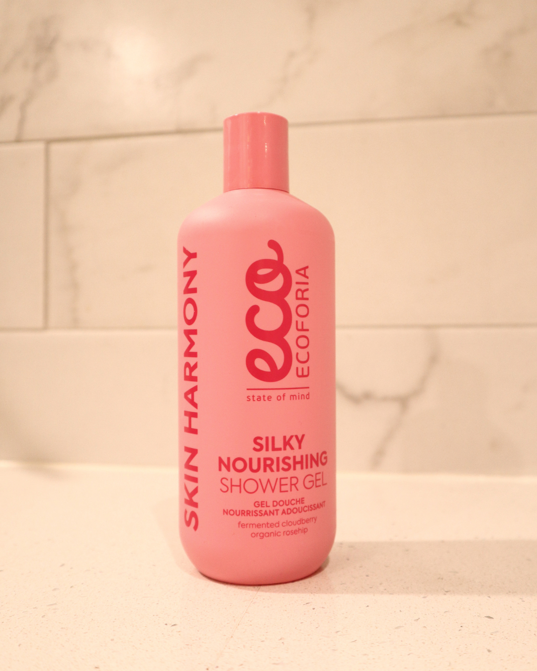 Ecoforia Silky Nourishing Shower Gel – Brightening Cleanse with Cloudberry & Rosehip Oil (400ml)