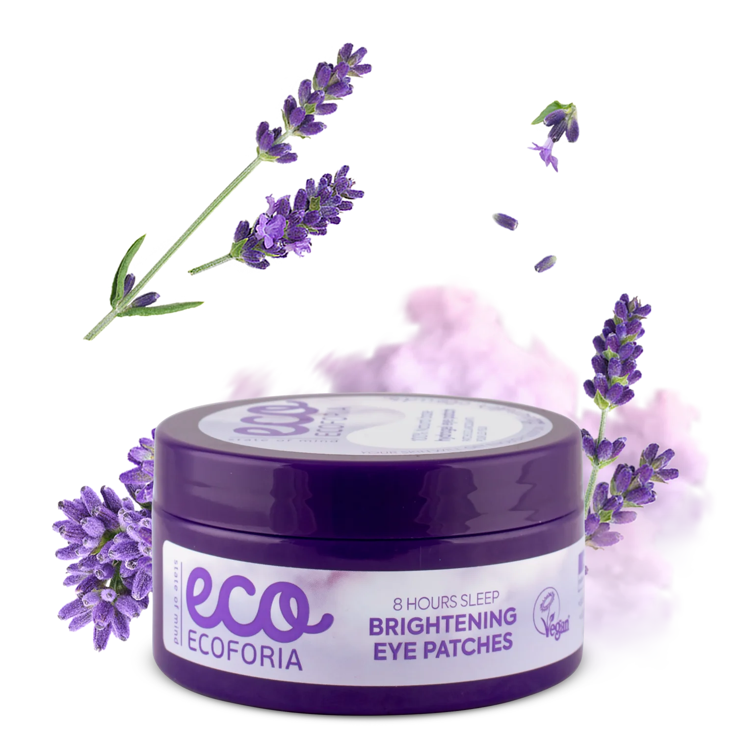 Ecoforia 8 Hours Sleep Brightening Eye Patches – 60 Vegan Under-Eye Masks to Reduce Dark Circles & Puffiness