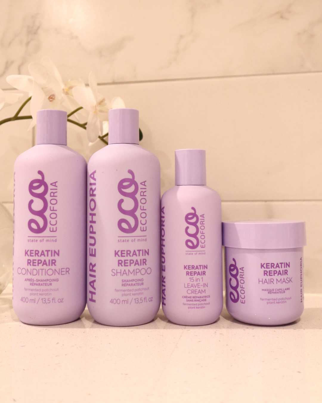 Ecoforia 15-in-1 Leave-In Treatment – Keratin Hair Repair cream (200ml)
