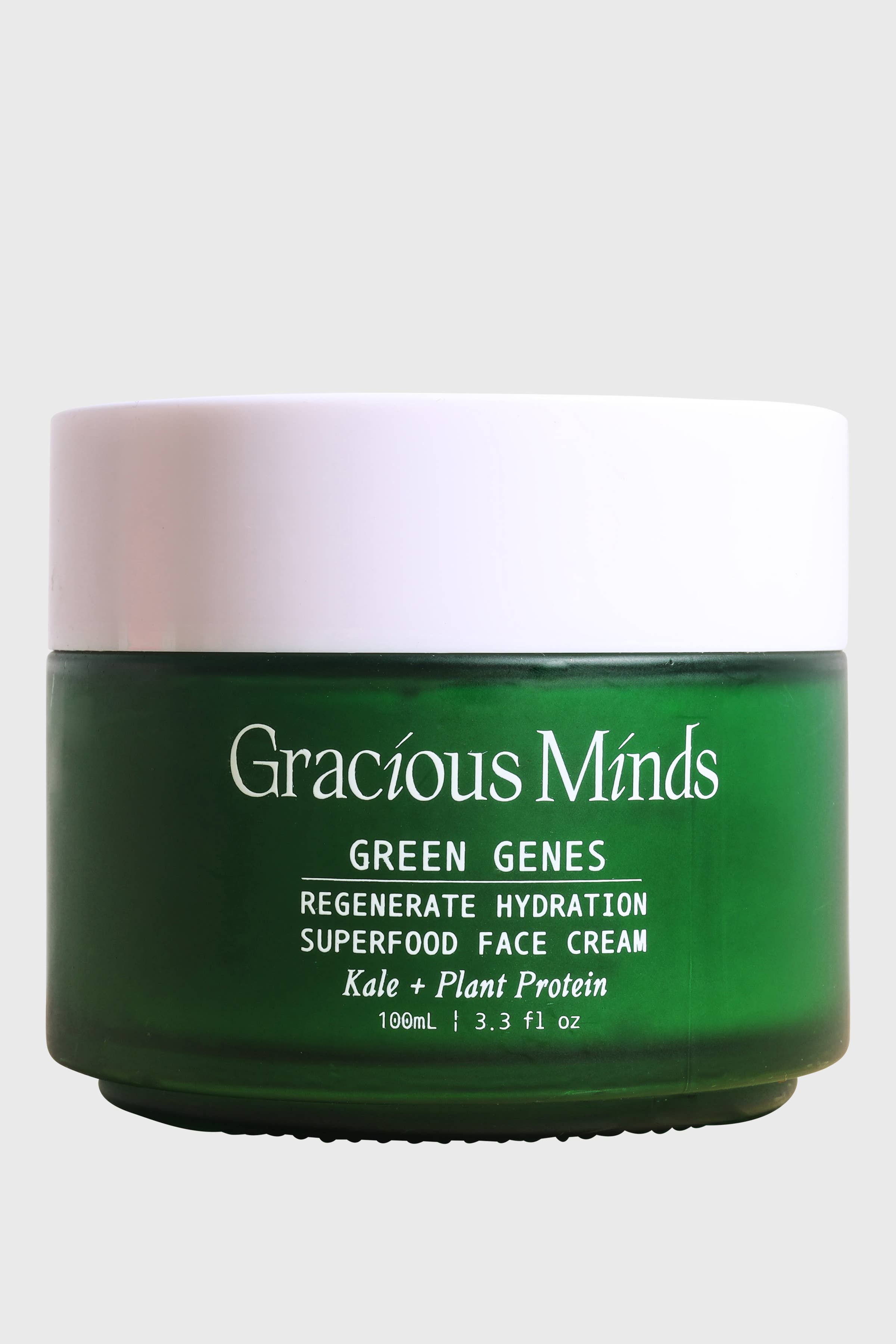 Green Genes Superfood Face Cream Moisturiser green jar