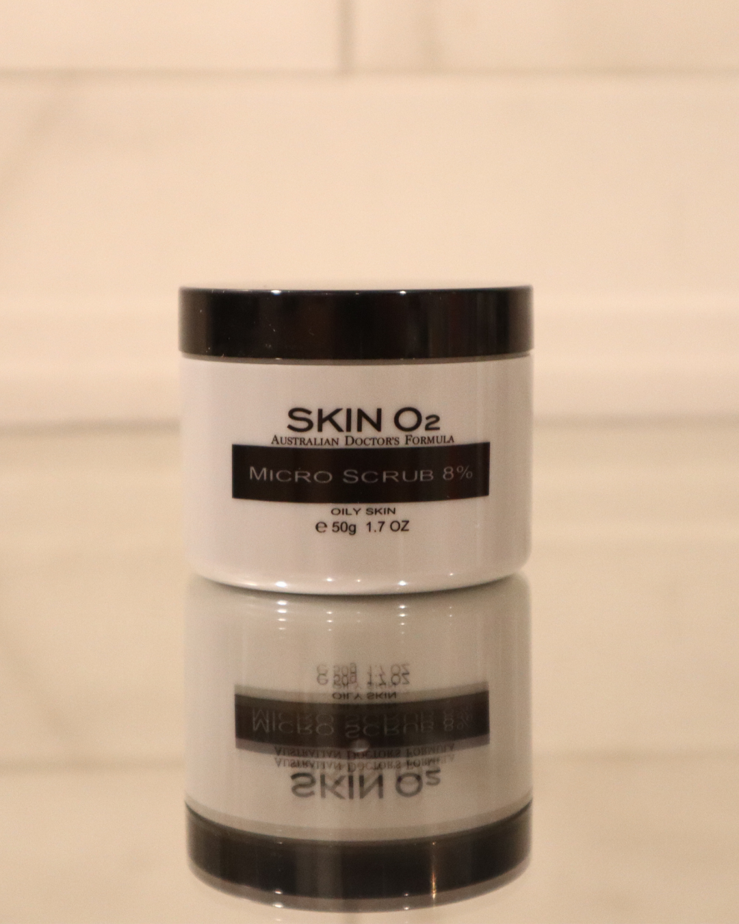 Skin O2 Micro Scrub Exfoliator 8% – Dual Action Deep Cleanser & Resurfacer (50g)