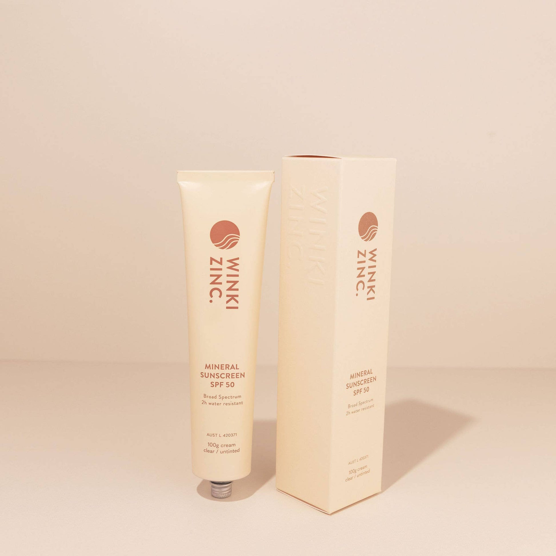 Winki Zinc sunscreen tube and box