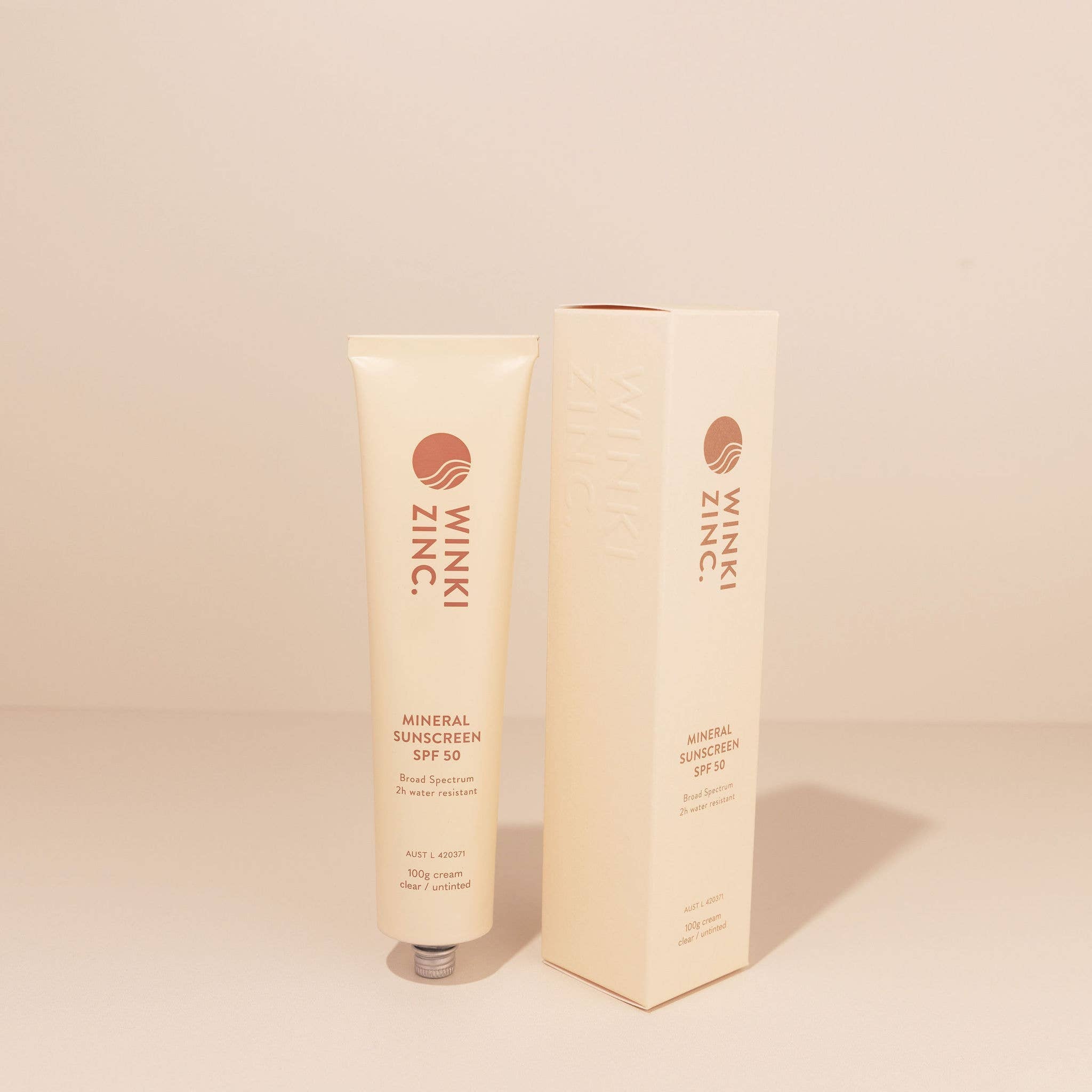 Winki Zinc sunscreen tube and box
