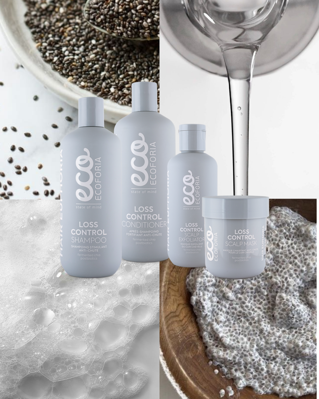 Ecoforia Loss Control Scalp Mask – Stimulate Growth & Strengthen Fragile Hair (200ml)