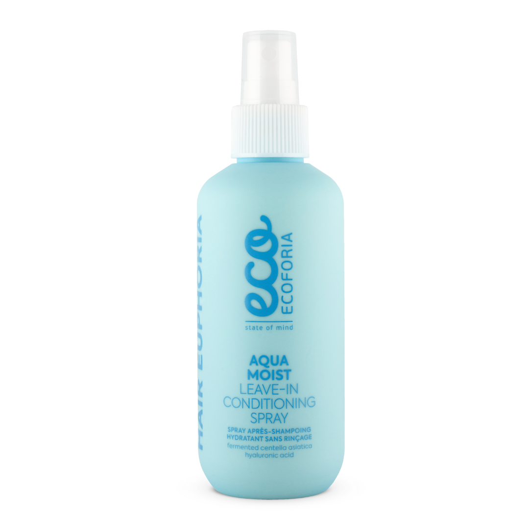 Ecoforia Aqua Moist Leave-In Conditioning Spray – Lightweight Moisture & Heat Protection (200ml)