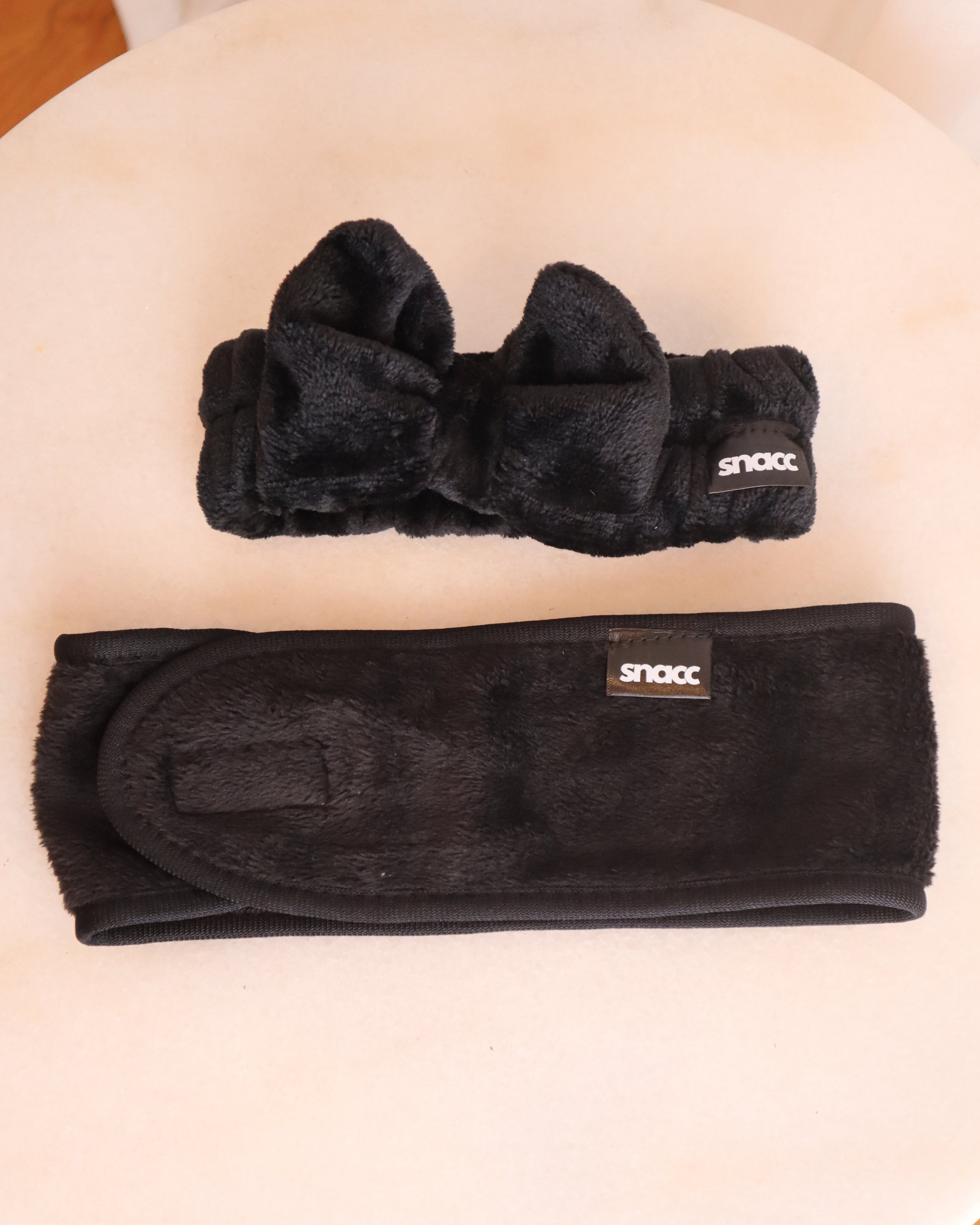 Snatched & Secured – Black Velcro Skincare Headband