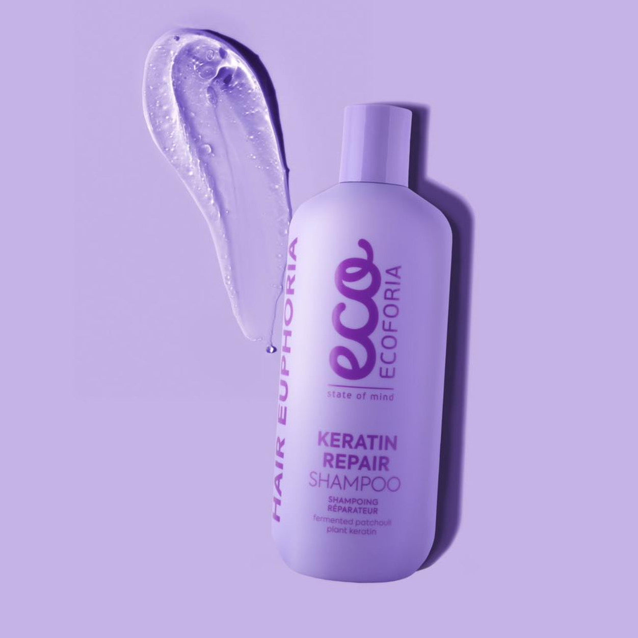 Ecoforia Keratin Repair Shampoo – Strengthening Cleanse for Damaged Hair (400ml)
