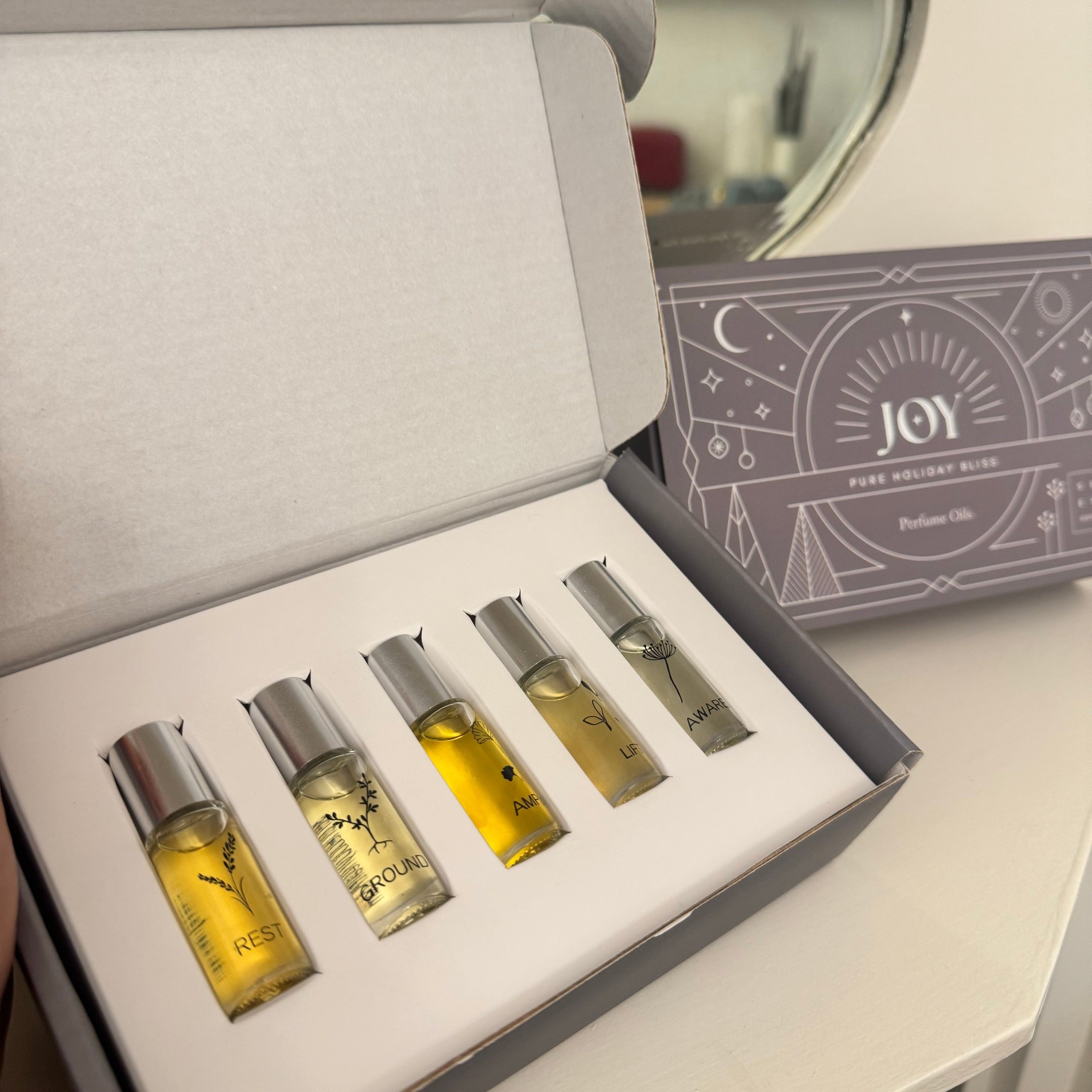 Serene Body Health Discovery Box – Scented Perfume Oil Gift Set (5 x 10ml)
