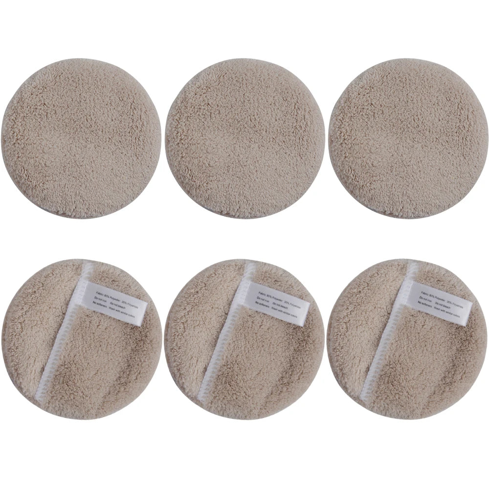 Microfiber Reusable Makeup Remover Pads & Cleansing Gloves - 6-Piece Set
