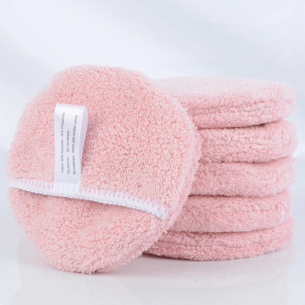 Microfiber Reusable Makeup Remover Pads & Cleansing Gloves - 6-Piece Set