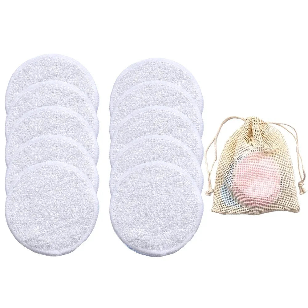Eco-Friendly Bamboo Reusable Makeup Remover Pads – Gentle, Soft & Sustainable Skin Care Solution