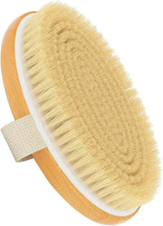Premium Dry Body Brush with Natural Bristles for Radiant Skin