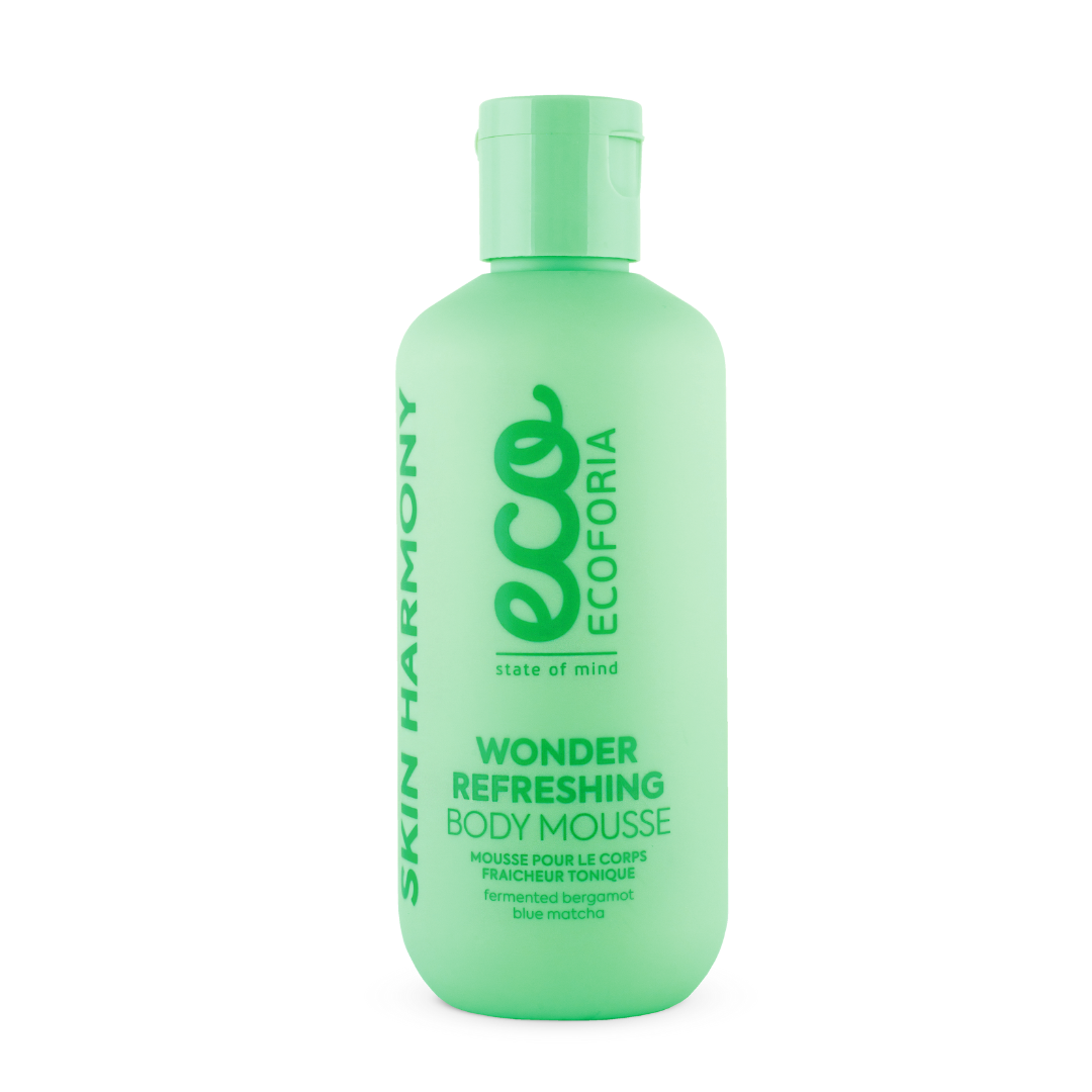 Ecoforia Wonder Refreshing Body Mousse – Hydrating Firming Moisturiser with Blue Matcha & Bergamot (250ml)