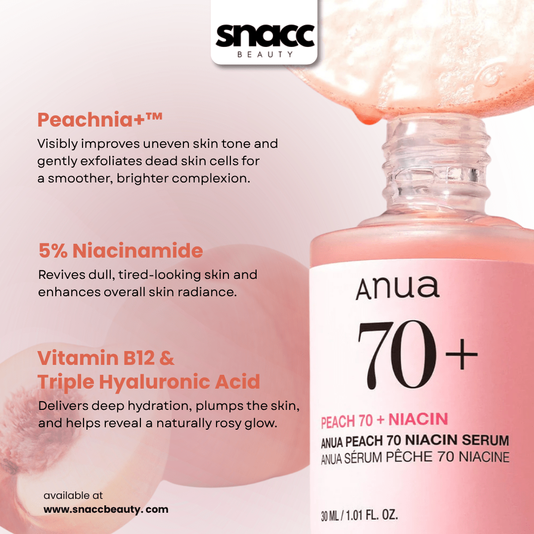 Anua Serum ANUA Peach 70 Niacin Serum – Brightening & Hydrating Vitamin Serum with Niacinamide (30ml)