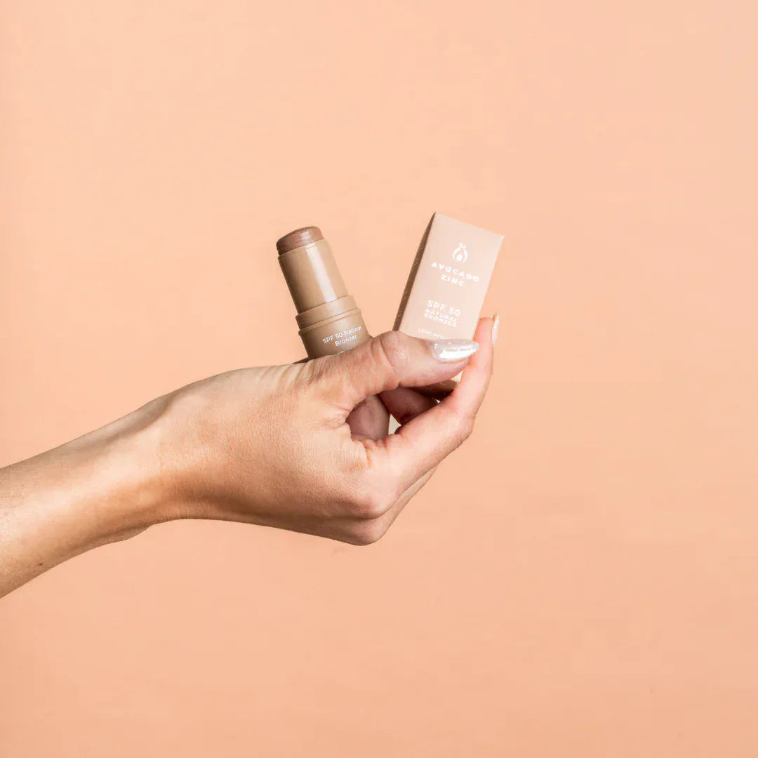 Avocado Zinc Sunscreen Avocado Zinc SPF 50 Natural Tinted Moisturiser + Bronzer – Broad Spectrum, Vegan, Glow-Friendly -