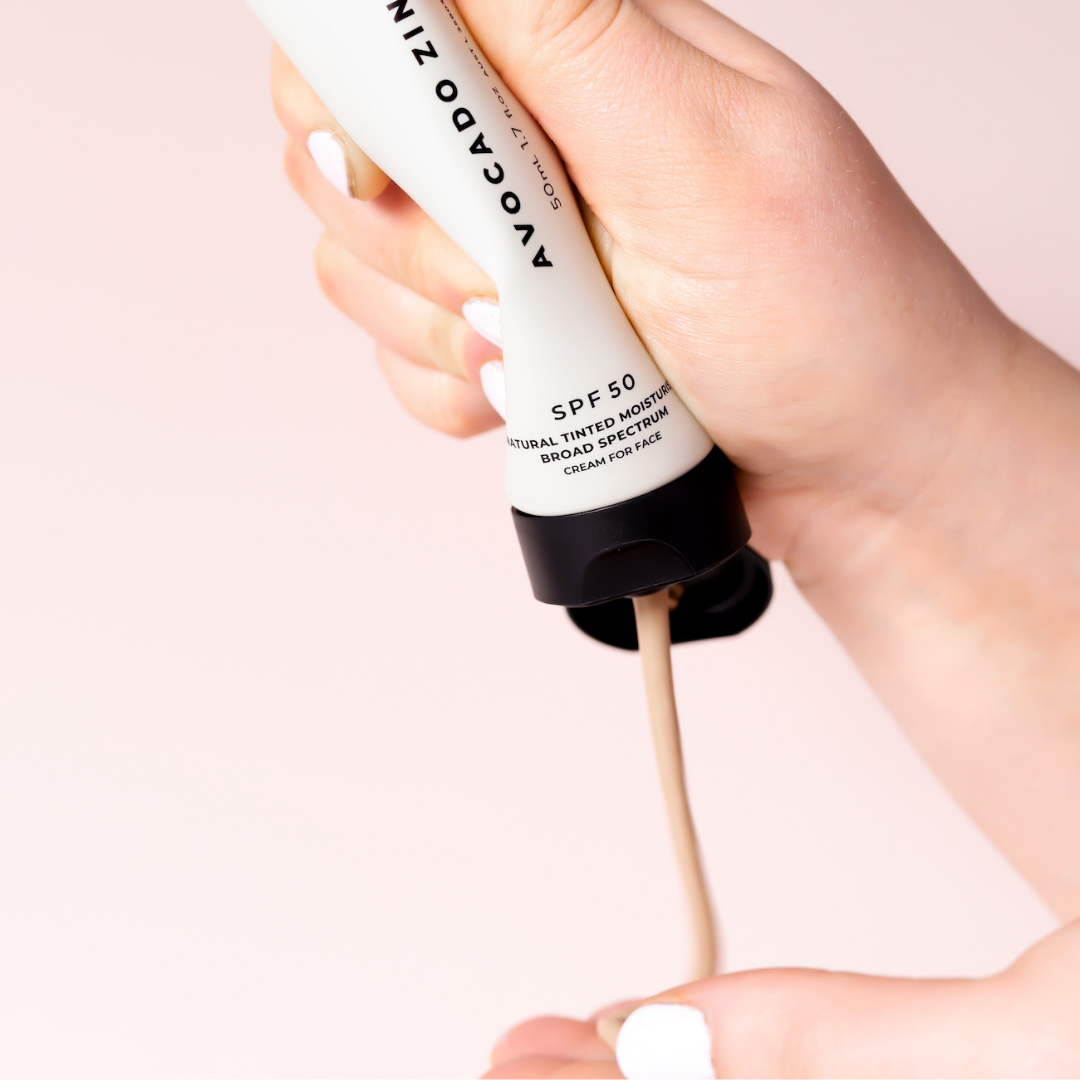 SPF 50 Tinted Moisturiser – Natural Mineral Sunscreen (Light-Medium, 100ml)