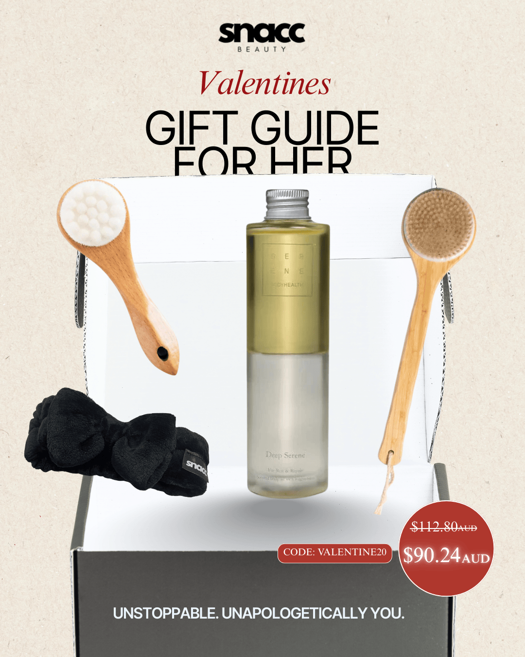 Serene Body Health Body Oil CODE VALENTINE20 Valentine Gift Set #07 – Spa Ritual Serenity Collection - SNACC Beauty