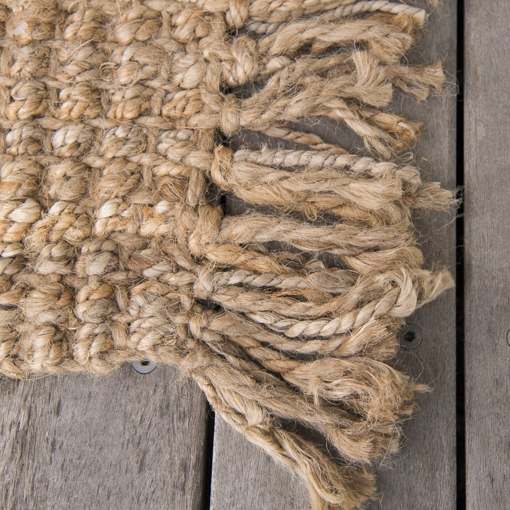 Rustic Rug With Fringe Natural Jute Rugs | Fringe Edge – SNACC BEAUTY