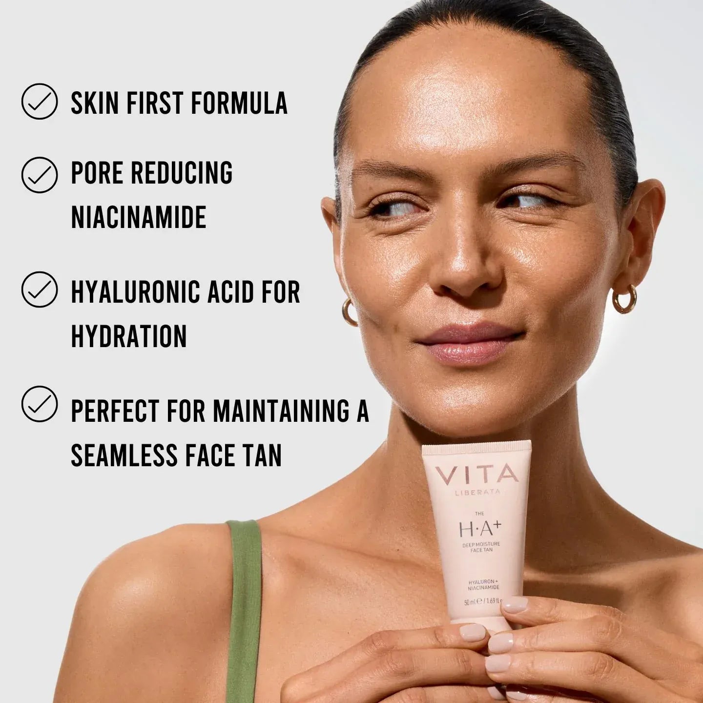 SNACC BEAUTY Tanning Products Vita Liberata The HA + Face Tan With Niacinamide 50ml