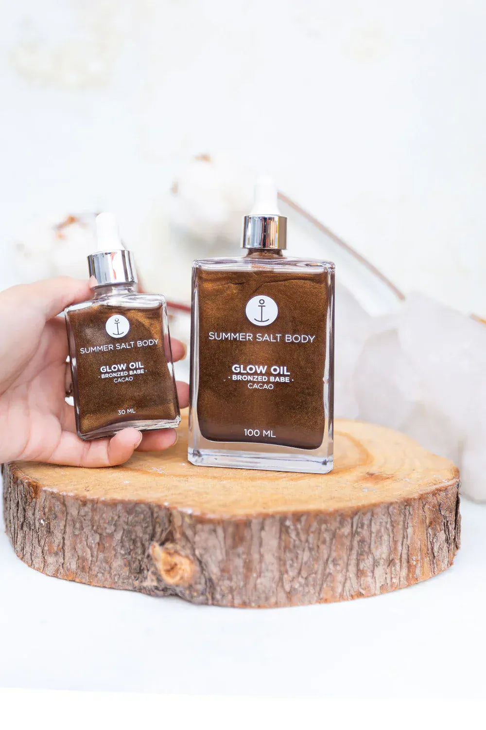 Summer Salt Body Body Oil Bronzed Babe Glow Oil 30ml – Natural Shimmer Body Oil for Radiant Skin