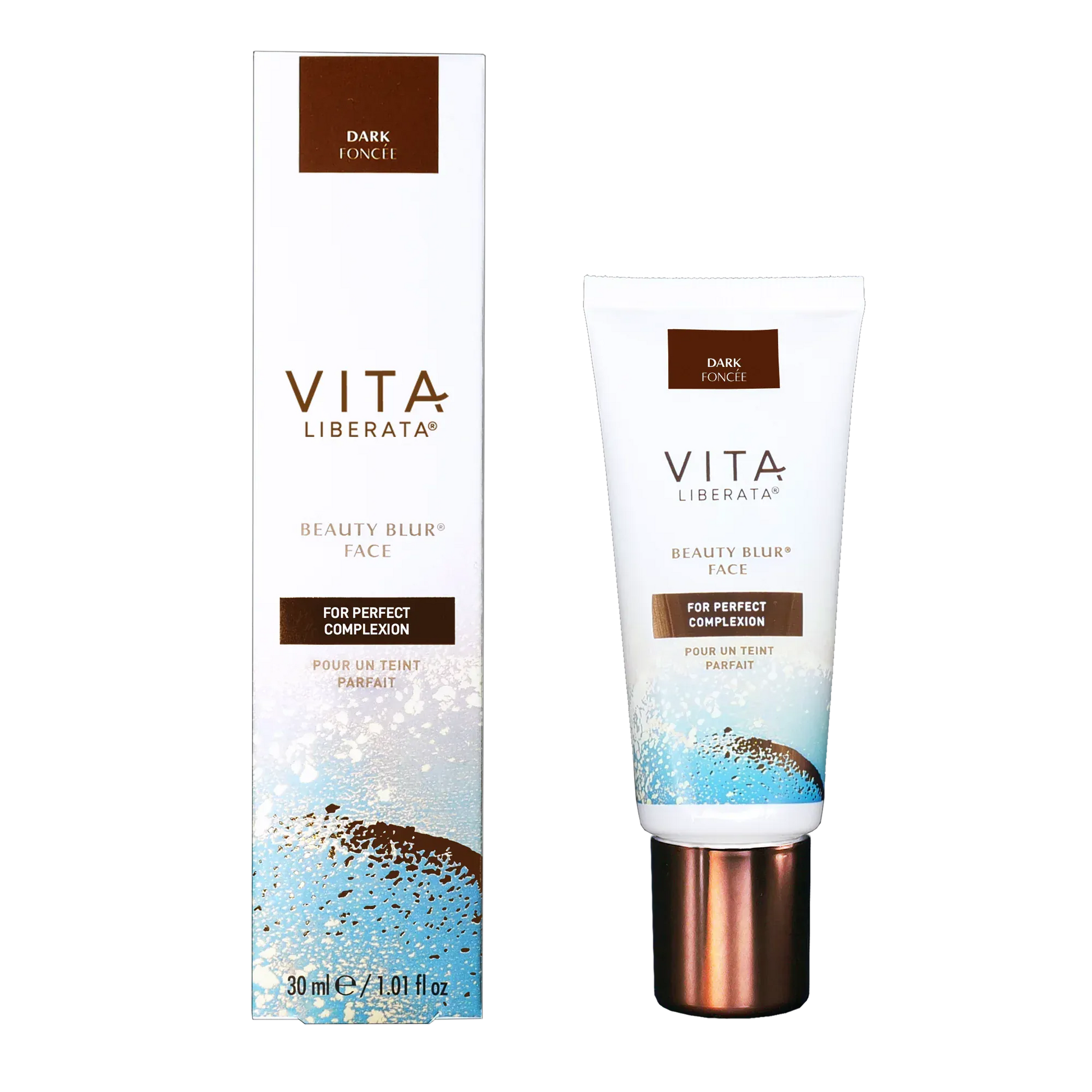 Vita Liberata Face Primer Beauty Blur Face Dark 30ml – Tinted BB Cream Primer & Radiance Moisturiser