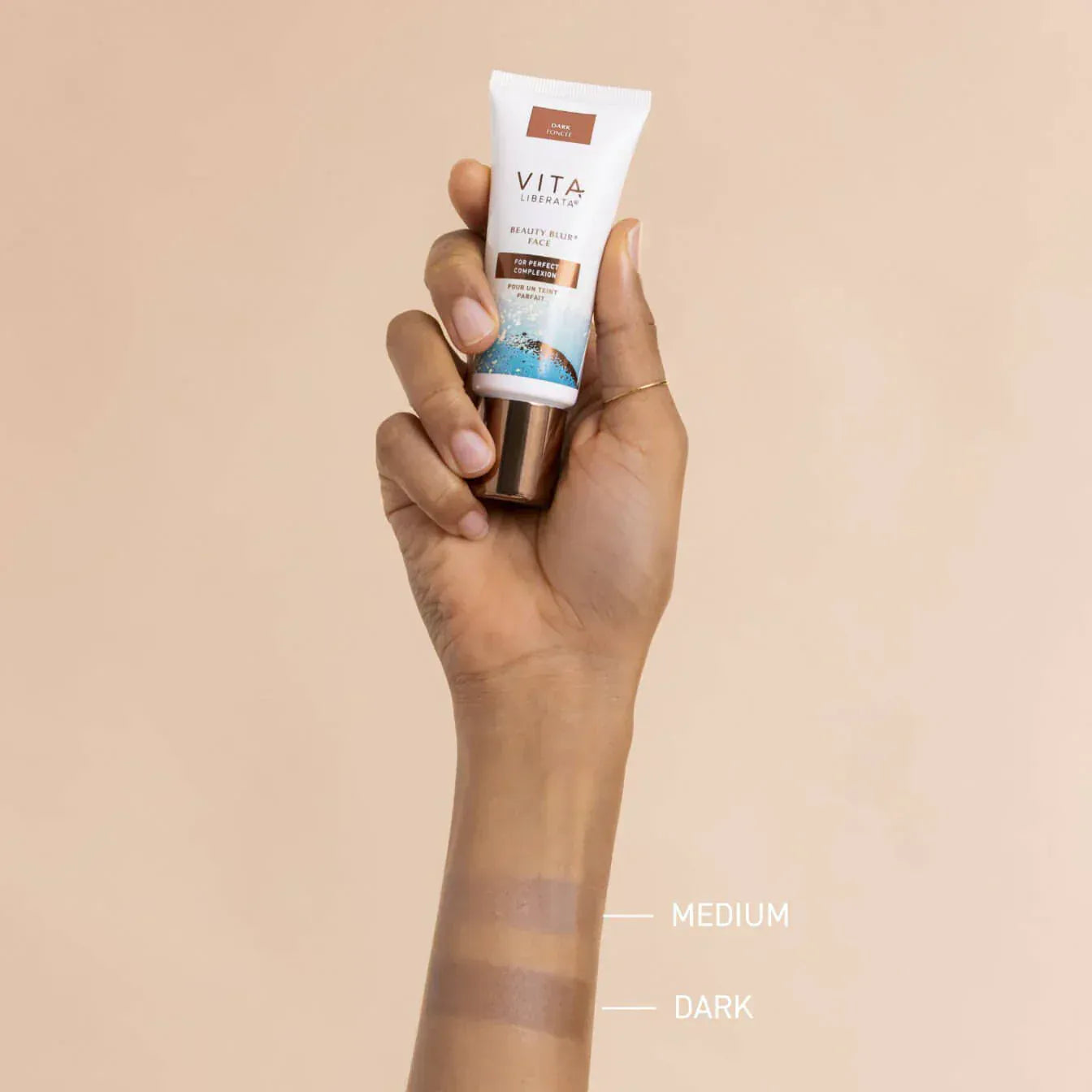 Vita Liberata Face Primer Beauty Blur Face Dark 30ml – Tinted BB Cream Primer & Radiance Moisturiser